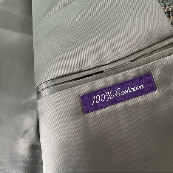 Ralph Lauren Made in England Purple Label 100% Cashmere Sport Coat, Sz 4… - Picture 13 of 13